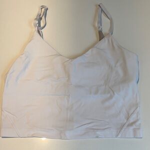 Lululemon Athletica White Align Cropped cami tank A/B cup